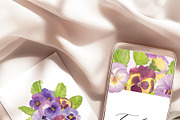 Pansy Watercolor Collection, a Decorative Illustration by Sunshine Art (Thumbnail 4 of 9)