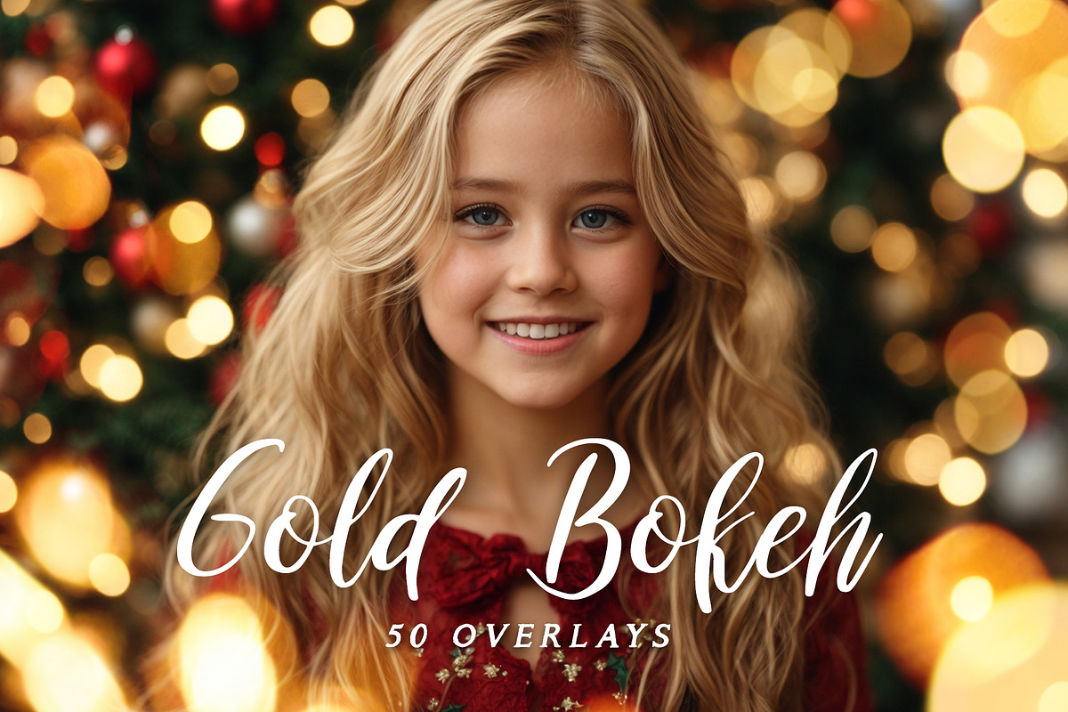 Gold Bokeh Overlays, an Object Graphic by DreamyOverlay (Photo 1 of 4)