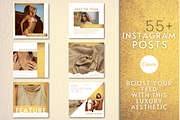 WHITE GOLD INSTAGRAM TEMPLATES, a Social Media Template by Faytemplates (Thumbnail 2 of 10)