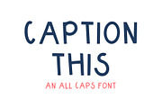 CAPTION THIS All Caps Font, a Handwritten Font by The Artful Avocado (Thumbnail 1 of 4)