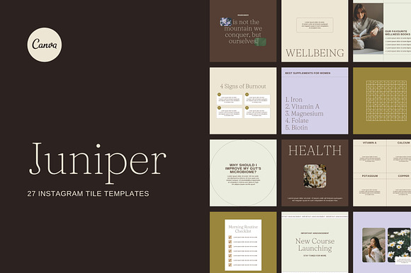 27 Juniper Instagram Tile Templates preview 6