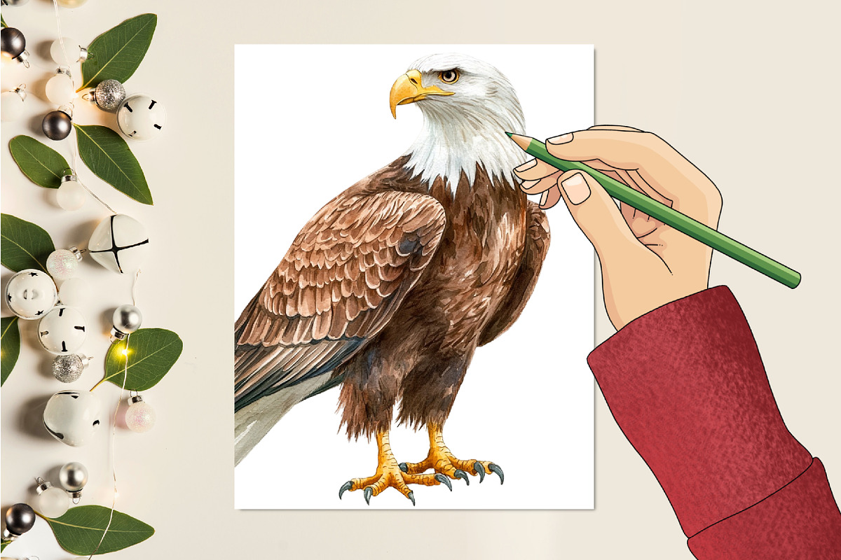 Watercolor Woodland Story Clipart, a Seasonal Illustration by CitraGraphics (Photo 6 of 7)