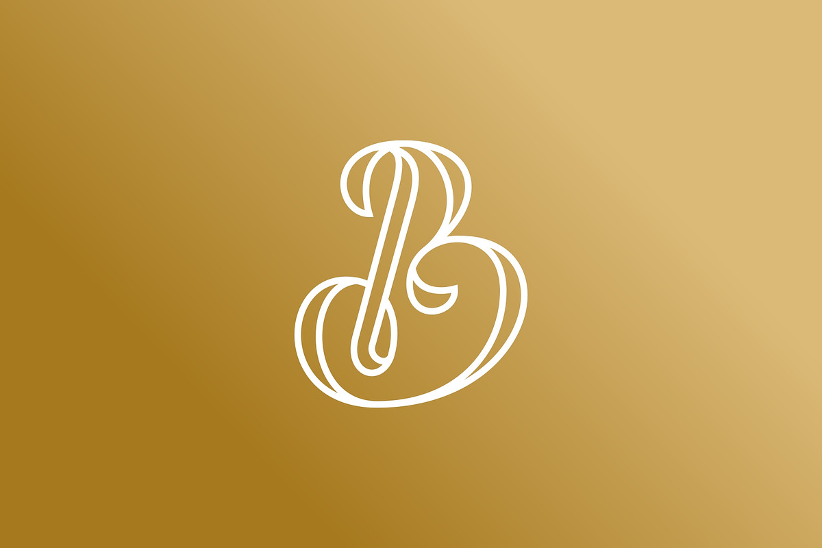 Vintage Lettermark B Logo | Creative Market
