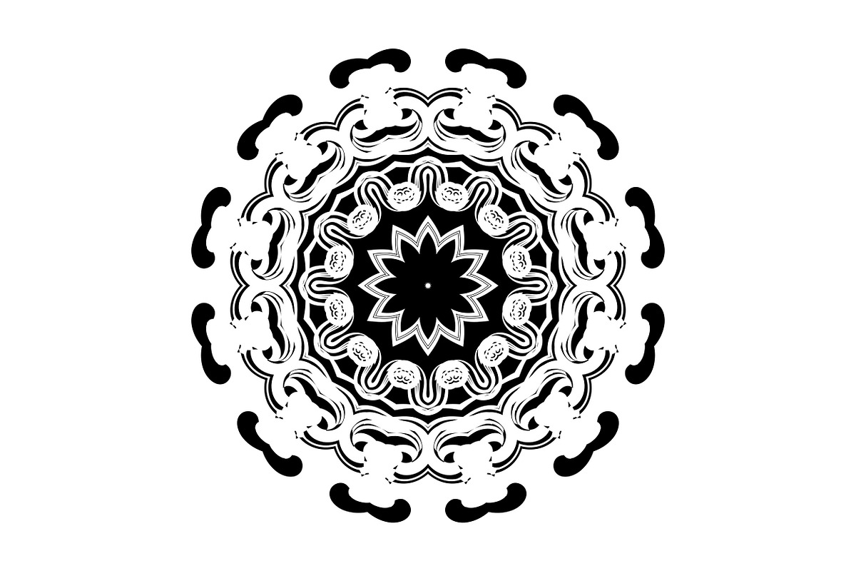 Elegant Mandala Line Art Collection, a Decorative Illustration by NJ Himel (Photo 71 of 101)