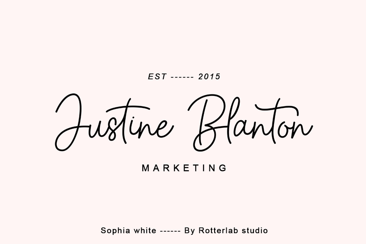 Sophia White, a Script Font by Rotterlab Studio (Photo 2 of 10)