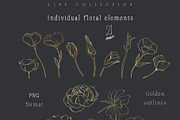 Meadow Wildflower Line Art Bundle, a Decorative Illustration by Sunshine Art (Thumbnail 17 of 18)