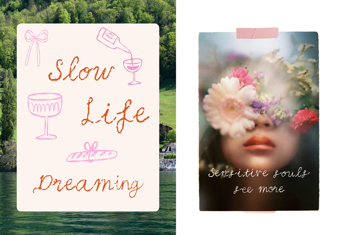 Dreamy Chalk Handwritten Script Font, a Handwritten Font by Kartika Prints (Photo 2 of 22)