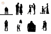 Couple in Love PNG & SVG Clipart, a Person Illustration by KennedyStudio (Thumbnail 2 of 4)