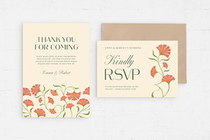 Floral Wedding Stationery Templates