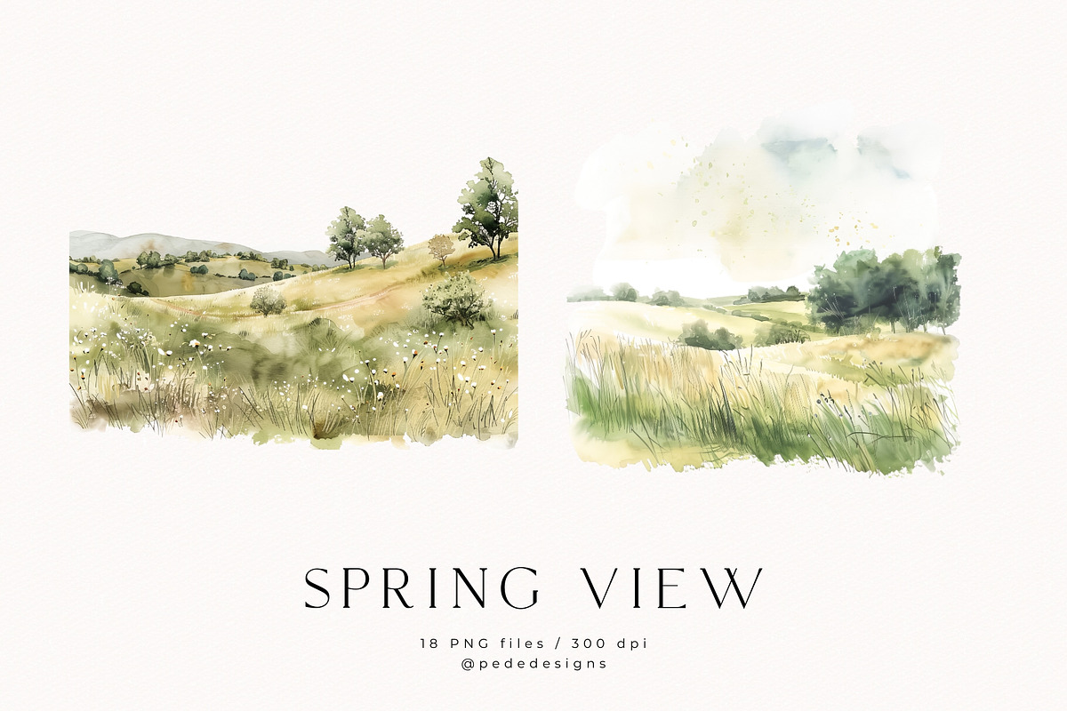 Spring View, a Seasonal Illustration by PeDe Designs (Photo 4 of 10)