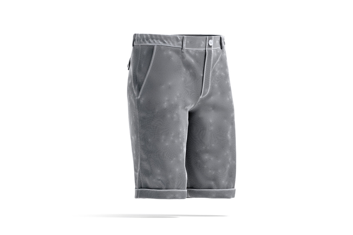 Black Men's Casual Shorts 3D Model, an Object 3D Model by rebrandy (Photo 9 of 9)