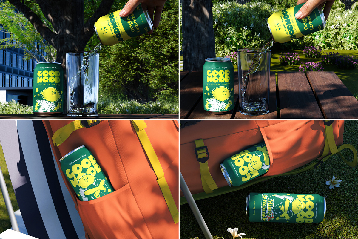 Soda Drink Can Mockup & Packaging, a Packaging Mockup by Vitora Mockup (Photo 8 of 12)