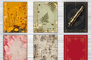 53 Ephemera Collage Blank Book Cover, a Brochure Template by LA Design (Thumbnail 5 of 10)