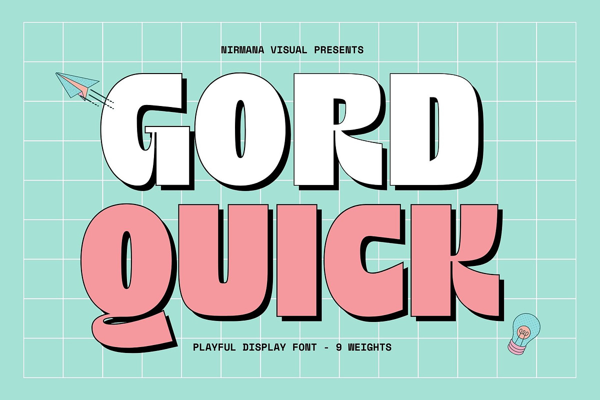 Gord Quick - Display Font, a Sans Serif Font by Nirmana Visual (Photo 1 of 8)