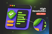 Cyber Security 3D Icons, an Object 3D Model by Rakata Studio (Thumbnail 3 of 7)
