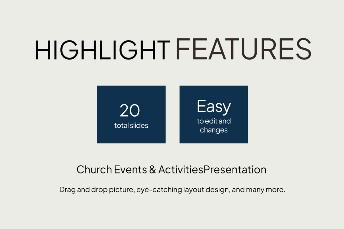 Church Events & Activities, a Presentation Template by Loin Studio (Photo 2 of 4)