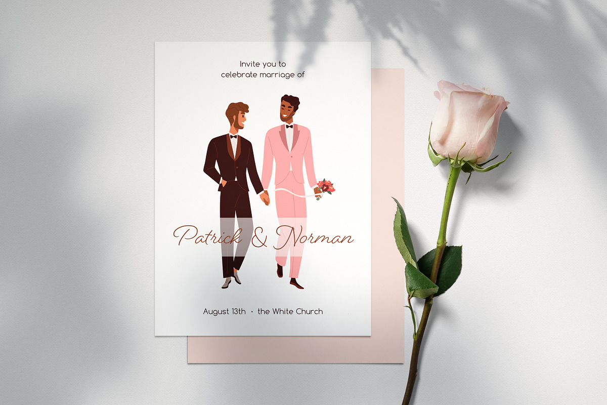 LGBT wedding ceremonies set, a Person Illustration by Good Studio (Photo 7 of 7)