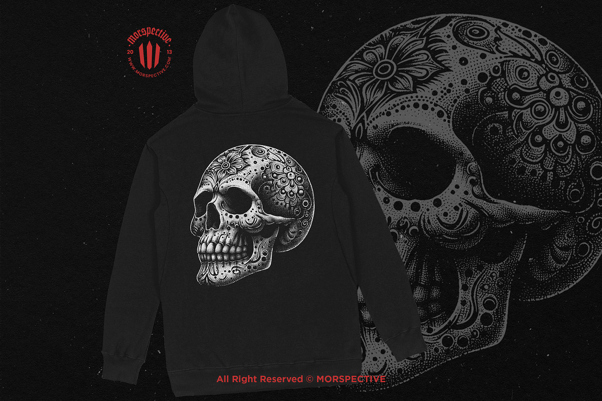 10 Bundle Dark Art Sugar Skull Death, an Illustration by Morspective (Photo 4 of 7)