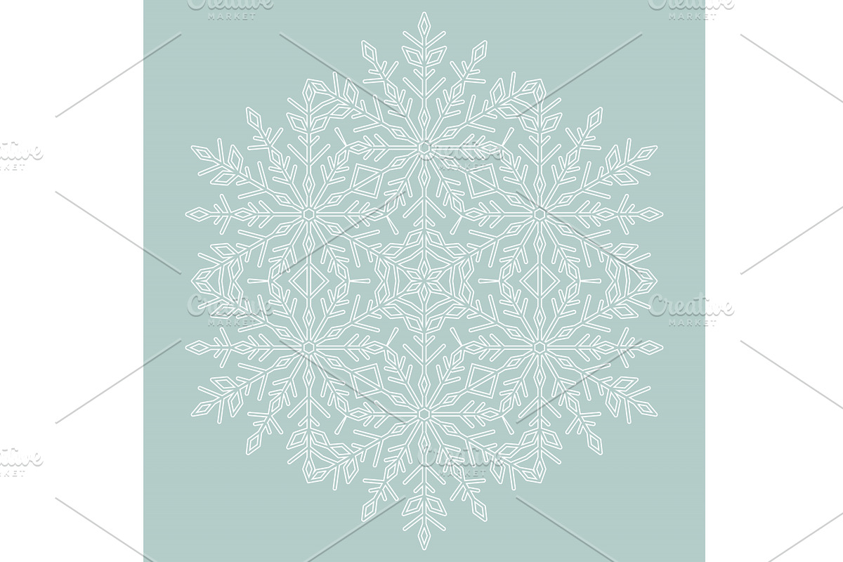 Round Vector Snowflake With Abstract, an Object Graphic by FineArtStudio (Photo 1 of 3)