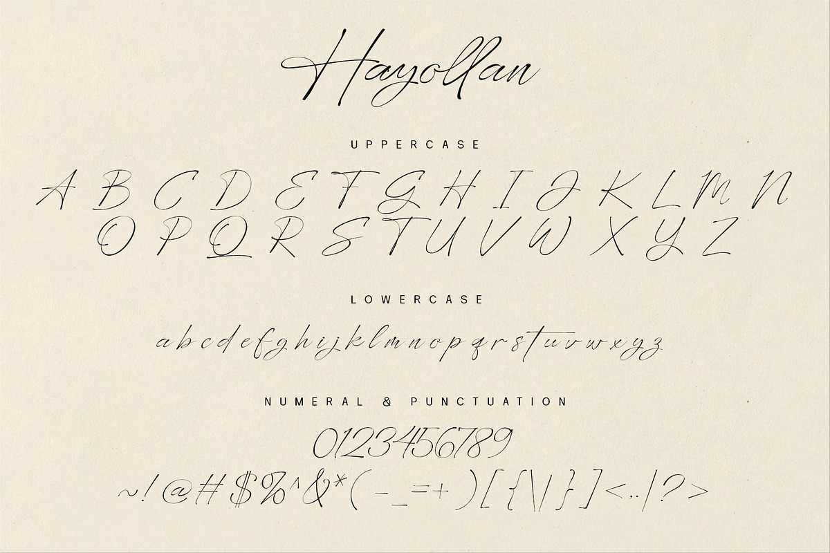 Hayollan Signature Script, a Script Font by alit design (Photo 5 of 15)