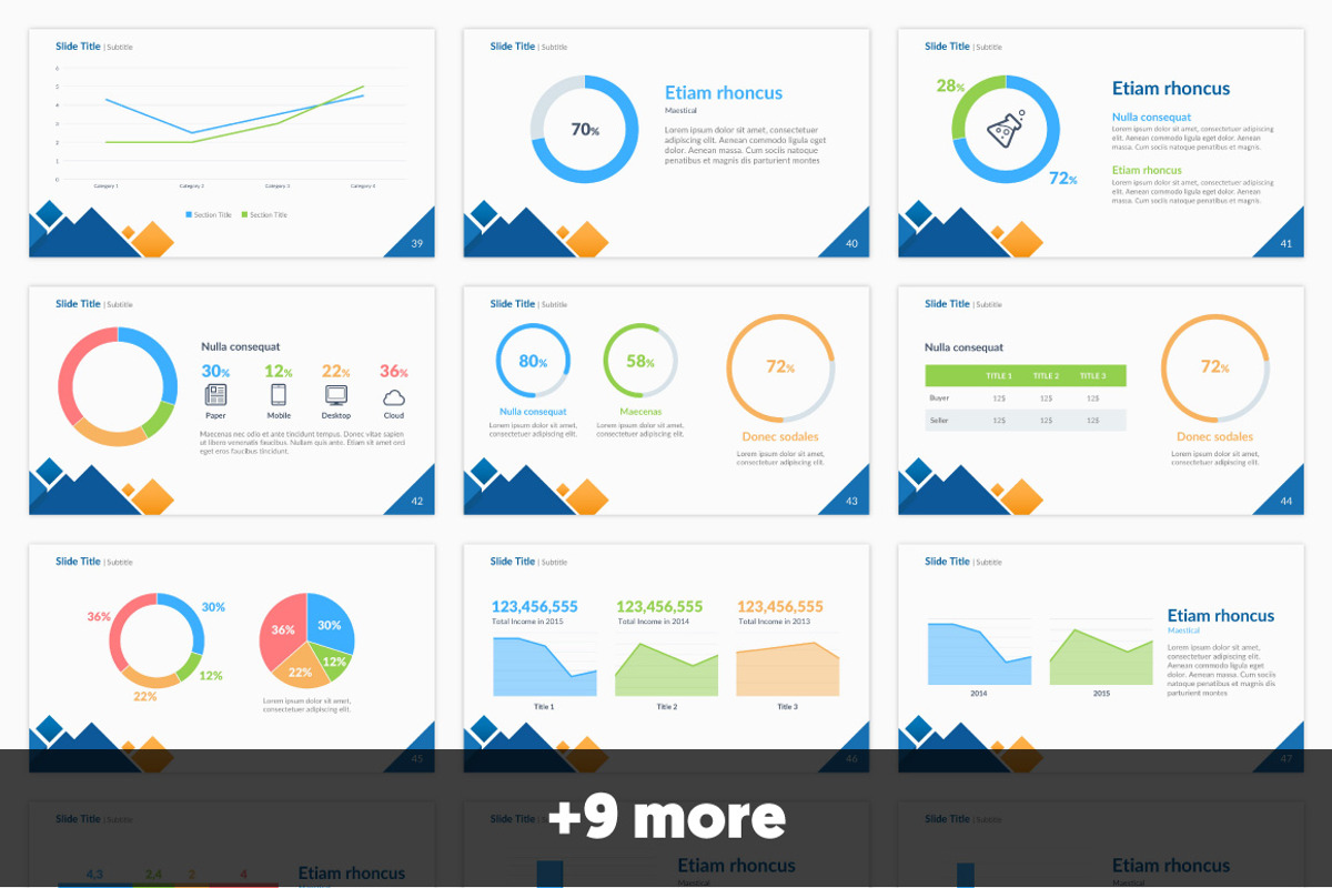 Blocks Business Presentation, a Presentation Template by Brainiart (Photo 4 of 6)