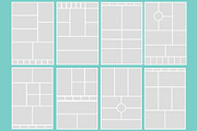 15 Pinterest Mood Board Templates V2, a Social Media Template by Creativetacos (Thumbnail 4 of 5)
