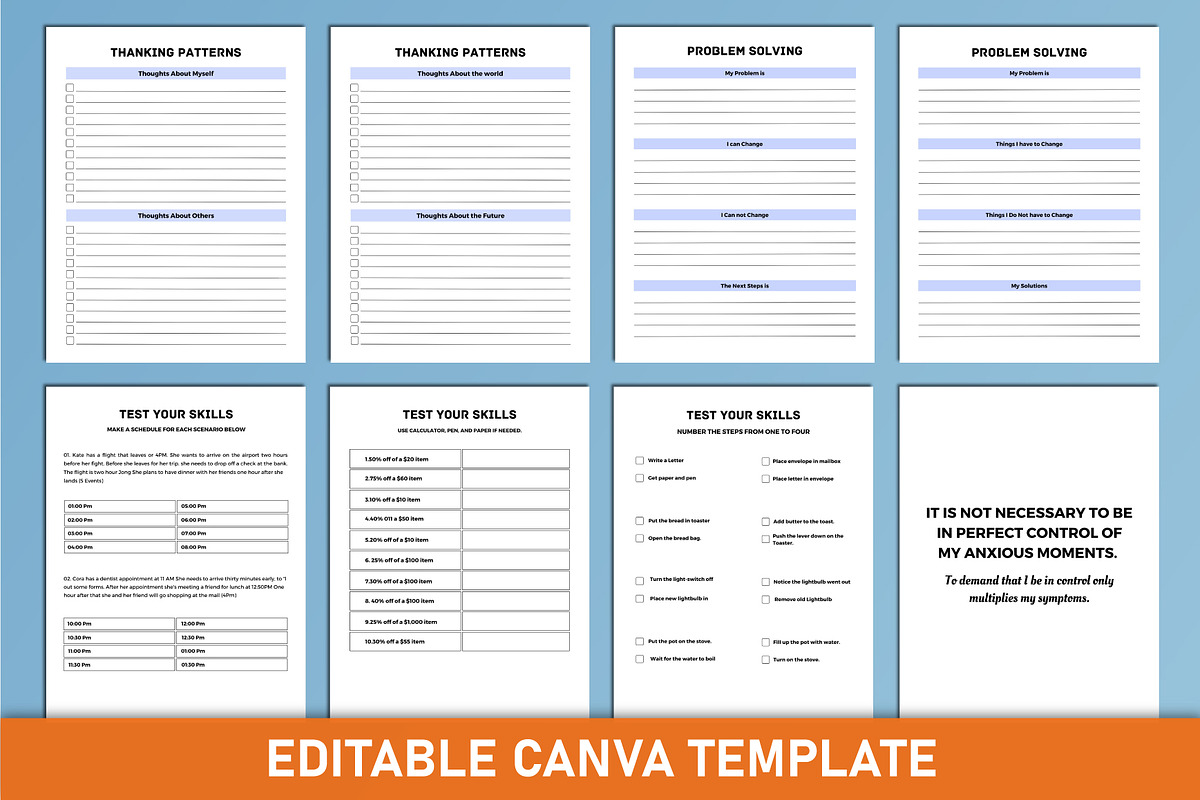 Problem Solving Planner Canva