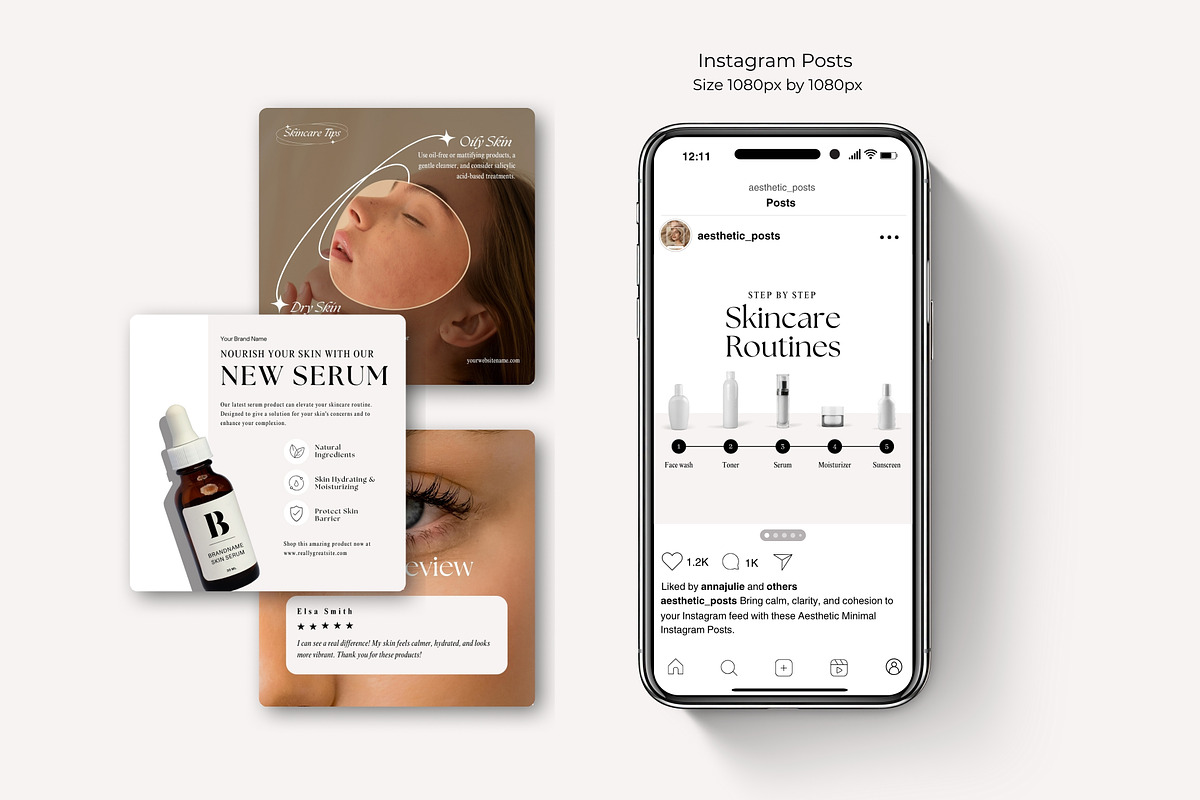 Skincare Instagram Coach Templates preview 6