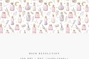 Potion Bottle Seamless Pattern, a Decorative Illustration by Pati Charm Studio (Thumbnail 4 of 7)