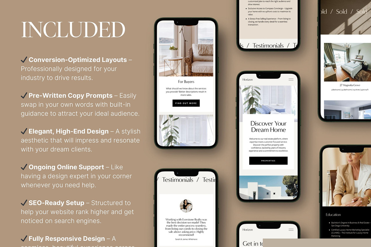 Real Estate Squarespace Template, a Squarespace Template by MartaLebre (Photo 5 of 10)