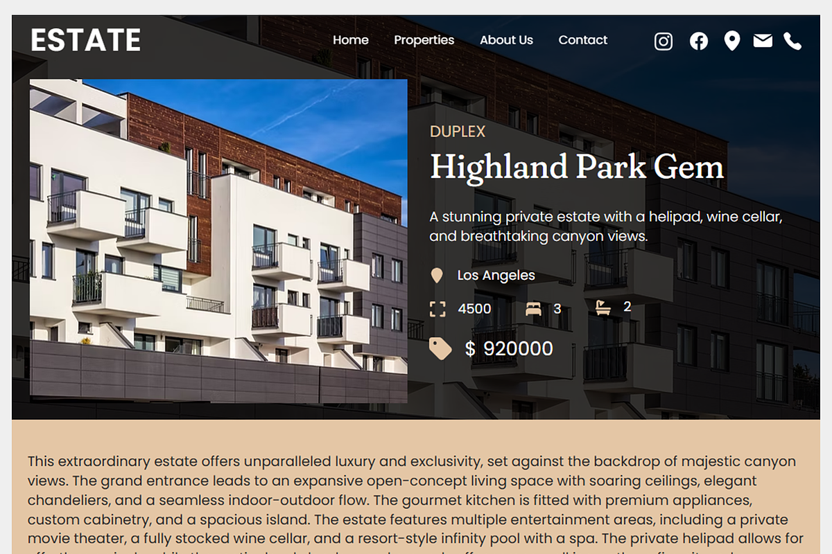 Real Estate Agency Website preview 7