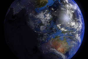 Earth stock photo containing earth and space