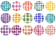 Pastel Gingham Circles PNG, an Illustration by SinaCreation (Thumbnail 2 of 5)