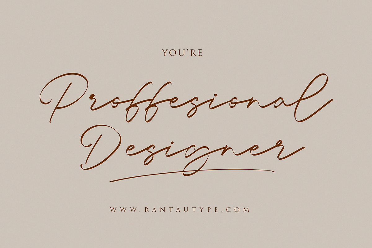 Young Rich - Stylist Font, a Script Font by RantautypeStudio (Photo 11 of 13)