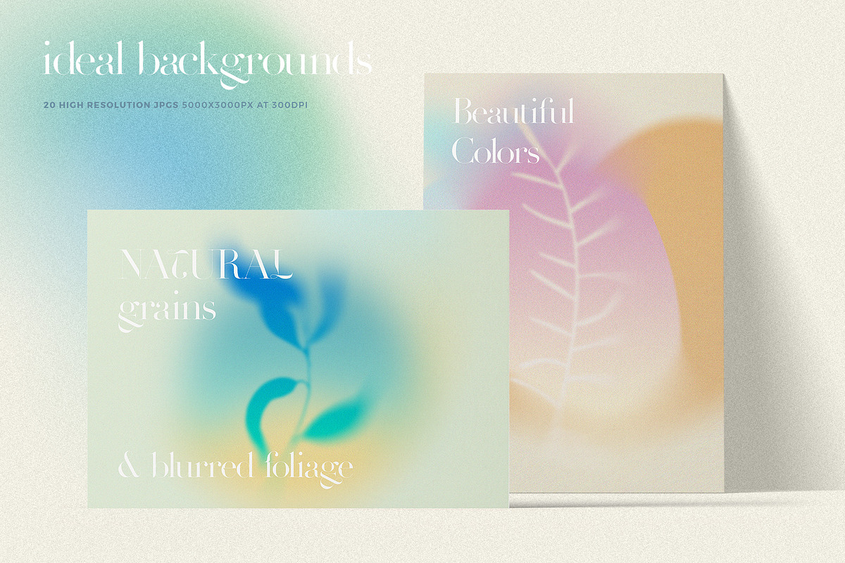 Colorful Grainy Gradient Backgrounds, a Texture Graphic by Youandigraphics (Photo 2 of 12)