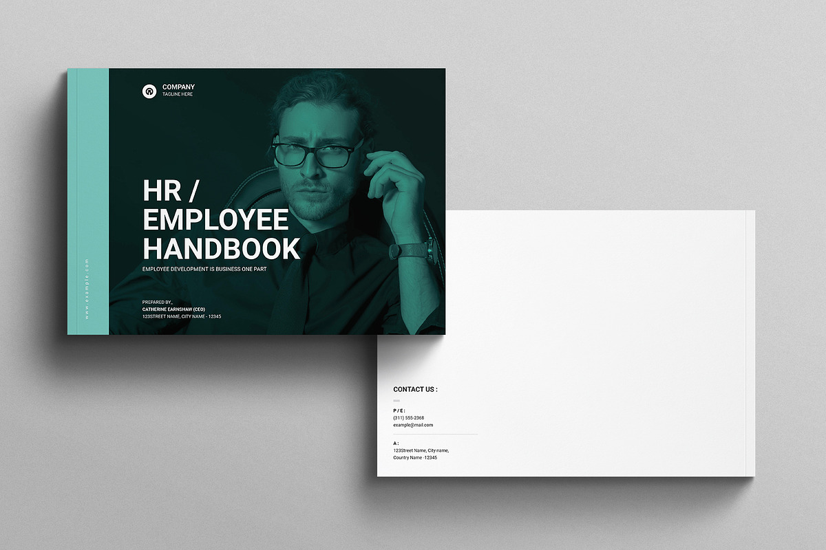 Employee Handbook Template Landscape, a Brochure Template by E-Type (Photo 7 of 7)
