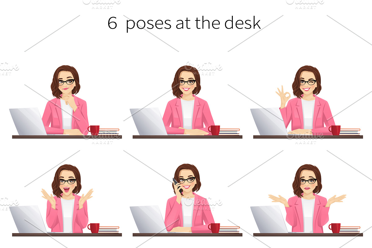 Casual young business woman, a Person Illustration by Volha Hlinskaya (Photo 4 of 6)