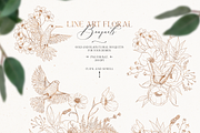 Flower field - line art floral set, a Decorative Illustration by Pamyatka Shop (Thumbnail 6 of 11)