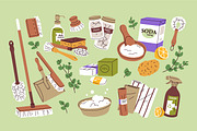 Eco-friendly cleaning products set, an Object Illustration by Good Studio (Thumbnail 3 of 10)