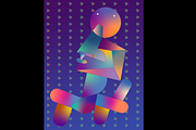 Character with wild colors, an Education Illustration by Yapida (Thumbnail 1 of 3)
