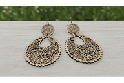 Floral Drop Earring SVGs, a Graphic by hafijul (Thumbnail 11 of 11)