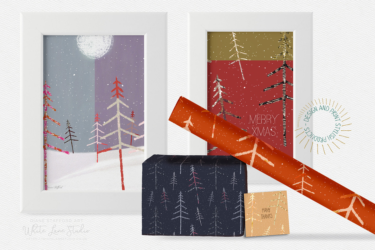 Christmas Tree Seamless Patterns, a Pattern Graphic by White Lane Studio (Photo 8 of 9)