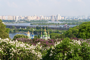 View from the botanical garden in kyiv ukraine containing kyiv, kiev, and, an Architecture Photo by Leonid Andronov