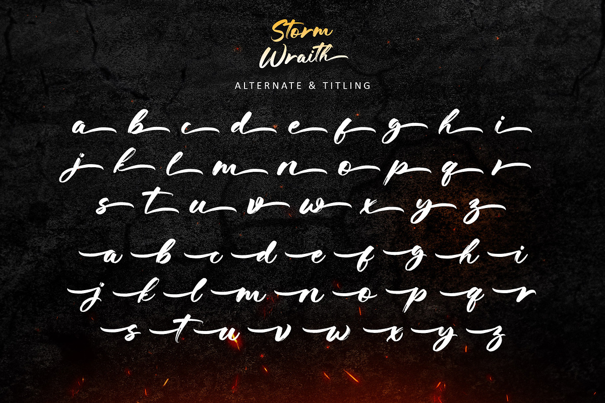 Storm Wraith, a Handwritten Font by Letterara (Photo 8 of 10)