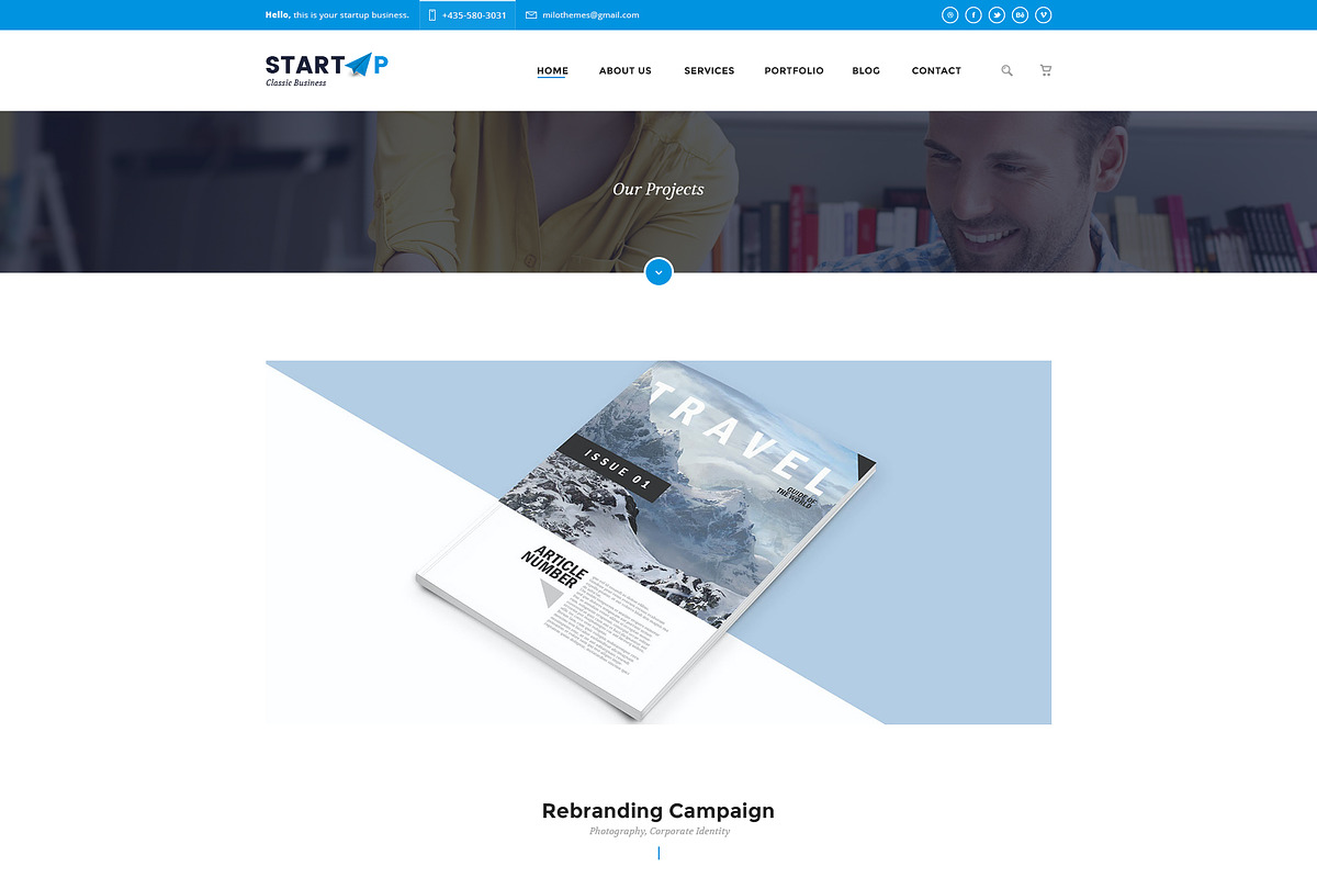 Startup | Basic Business PSD Website, a Websites & App Template by Milo Studio (Photo 10 of 13)