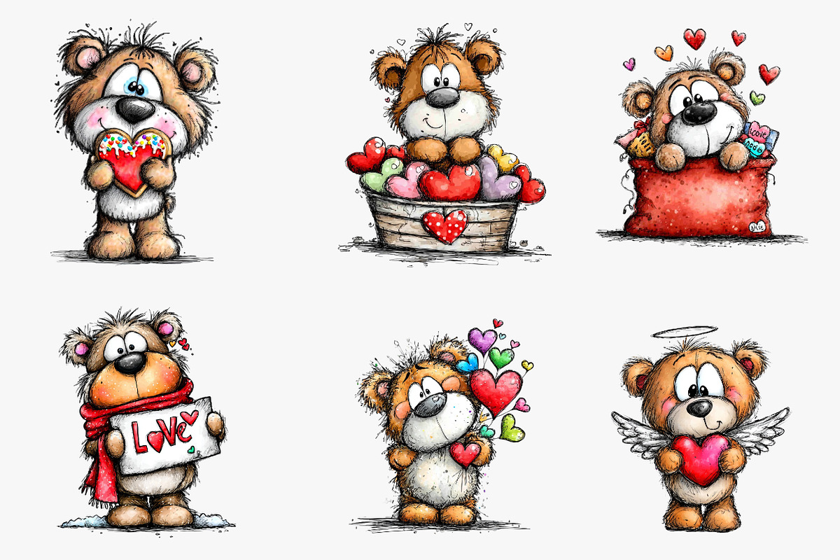 valentins day-birthday party teddy c, an Illustration by CreationArt (Photo 6 of 6)