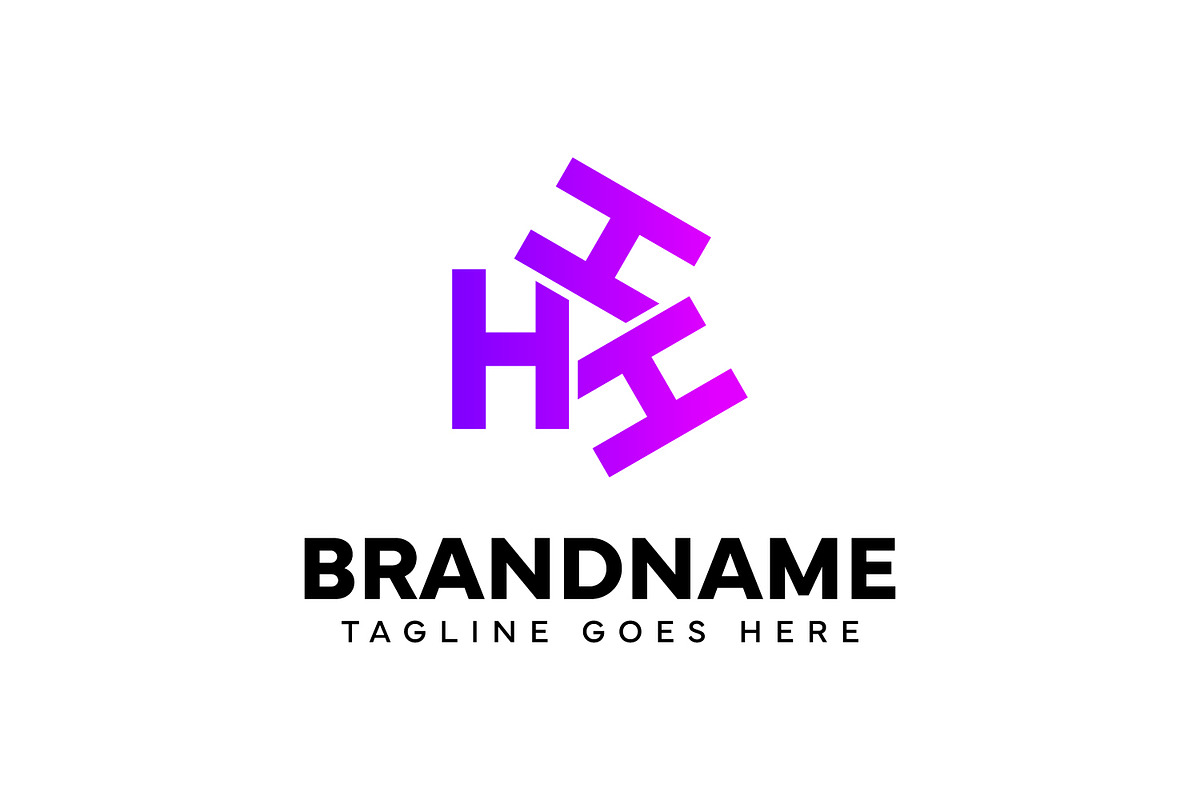 Letters HHH Play Logo, a Branding & Logo Template by Pray Art Design Studio