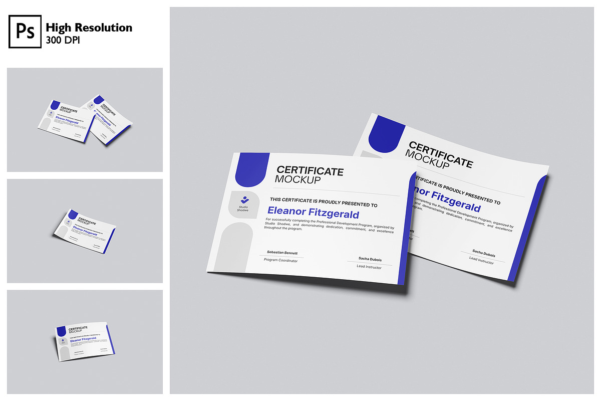 Certificate Branding Mockup, a Books & Magazine Mockup by Gatamotion (Photo 1 of 5)