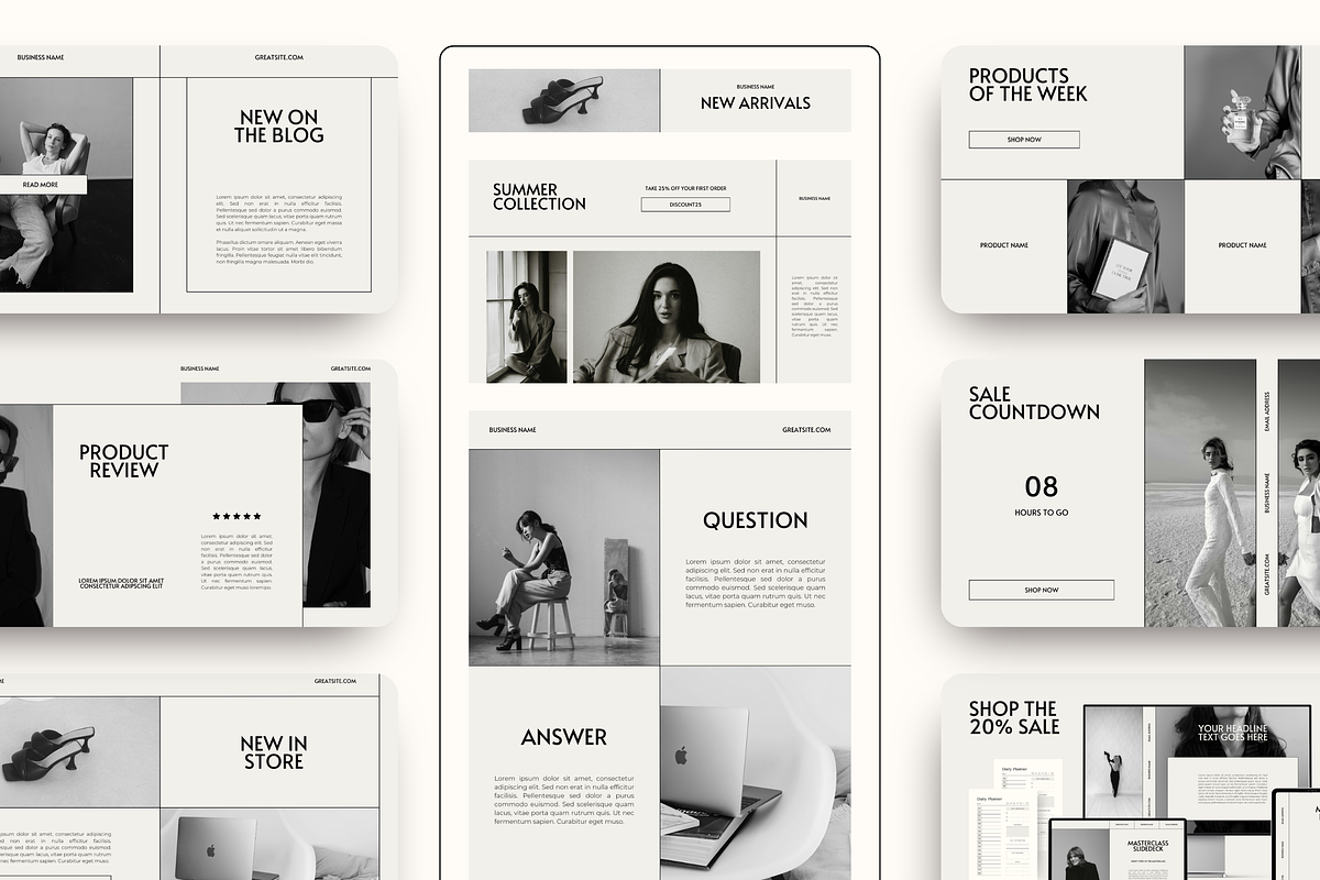 Email Marketing Newsletter Template, an Email Template by Branding Babe Co. (Photo 1 of 9)