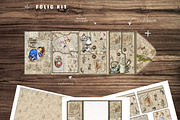 Alice in Wonderland Grunge Folio kit, a Decorative Illustration by meribela (Thumbnail 4 of 6)